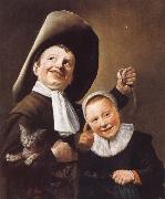 Judith leyster A Boy and a Girl with a Cat and an Eel china oil painting reproduction